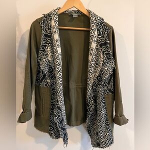 Natural Reflections Olive and Navy Utility Jacket